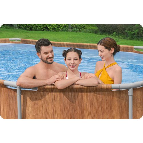 Keretes kerti medence 610 x 366 x 122 cm 13 az 1-ben Bestway 56719N