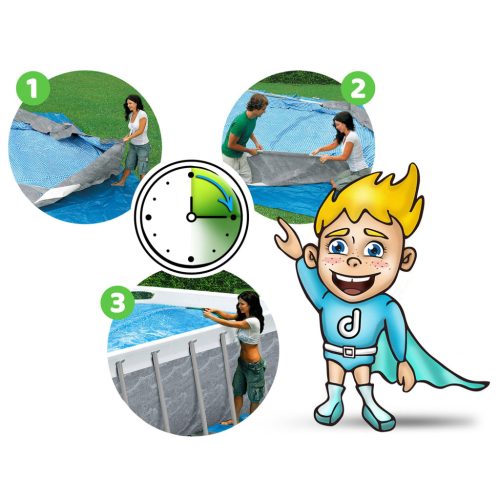 Keretes kerti medence 404 x 201 x 100 cm 18 az 1-ben Bestway 56721