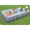 Keretes kerti medence 404 x 201 x 100 cm 11 az 1-ben Bestway 56721