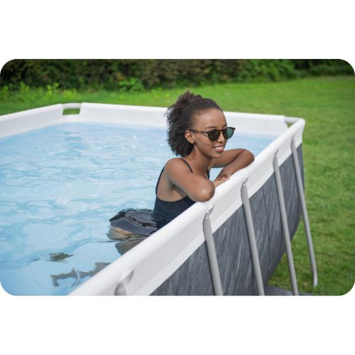 Keretes kerti medence 404 x 201 x 100 cm 11 az 1-ben Bestway 56721