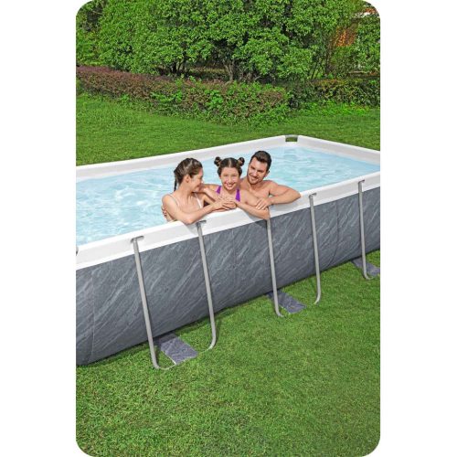 Keretes kerti medence 404 x 201 x 100 cm 11 az 1-ben Bestway 56721