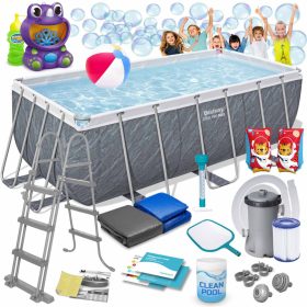   Keretes kerti medence 412 x 201 x 122 cm 17 az 1-ben Bestway 56722