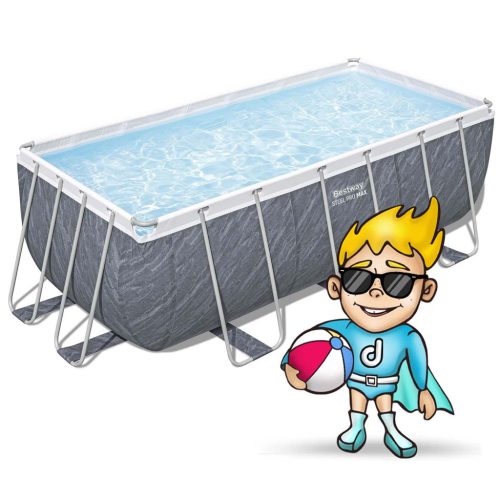 Keretes kerti medence 412 x 201 x 122 cm 17 az 1-ben Bestway 56722