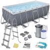 Keretes kerti medence 412 x 201 x 122 cm 11 az 1-ben Bestway 56722