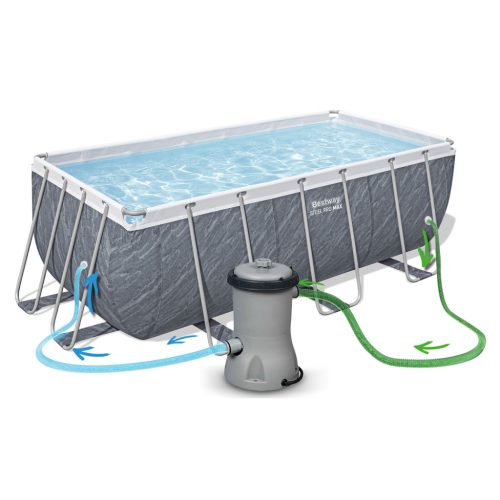 Keretes kerti medence 412 x 201 x 122 cm 11 az 1-ben Bestway 56722