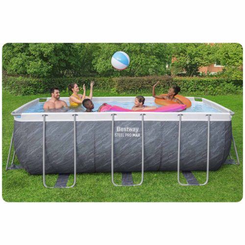 Keretes kerti medence 412 x 201 x 122 cm 11 az 1-ben Bestway 56722