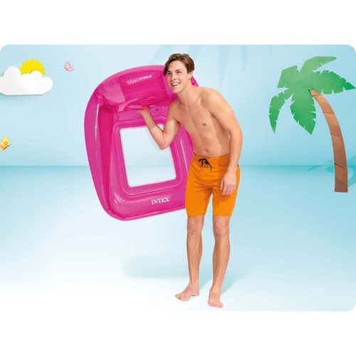 Rózsaszín úszószék matrac INTEX 56802