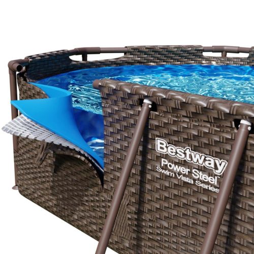 Keretes kerti medence 488 x 305 x 107 cm 12 az 1-ben Bestway 56946