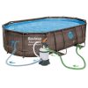 Keretes kerti medence 488 x 305 x 107 cm 12 az 1-ben Bestway 56946