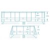 Keretes kerti medence 488 x 305 x 107 cm 12 az 1-ben Bestway 56946