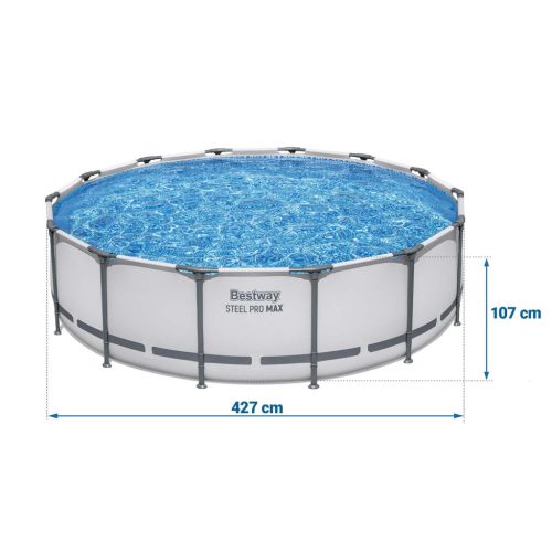 Keretes kerti medence 427 x 107 cm 19 az 1-ben Bestway 56950