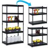 Fém raktári polc 183 x 90 x 45 cm Humberg HR-700 fekete