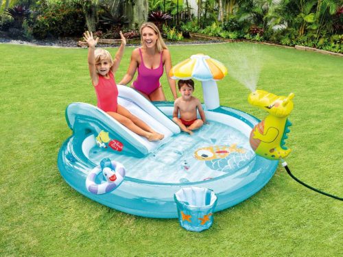 Krokodil játszótér 201x170x84 cm Intex 57165