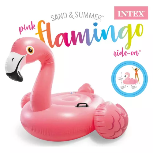 Felfújható flamingó sziget 142 x 137 x 97 cm INTEX 57558