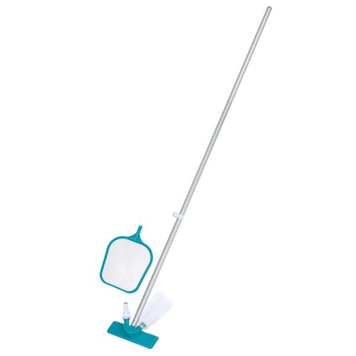 Medencetisztító készlet, 167 cm-es pálca + porszívó + Bestway 58013 háló