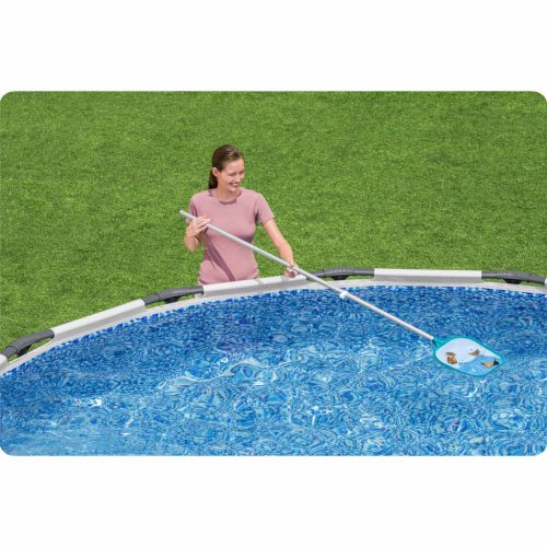 Medencetisztító készlet, 167 cm-es pálca + porszívó + Bestway 58013 háló