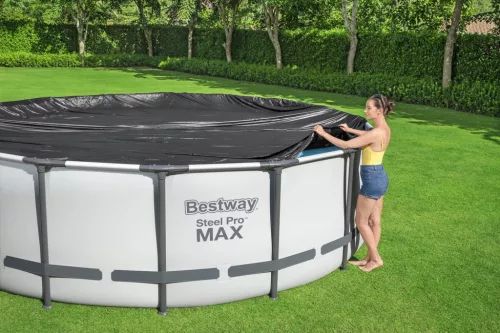 Fedél egy 457 cm-es Bestway 58038 vázas medencéhez