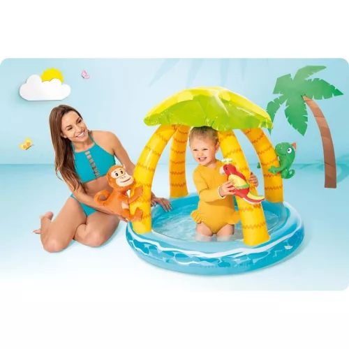 Zuhanytálca tetővel Sziget 102 x 86 cm Intex 58417