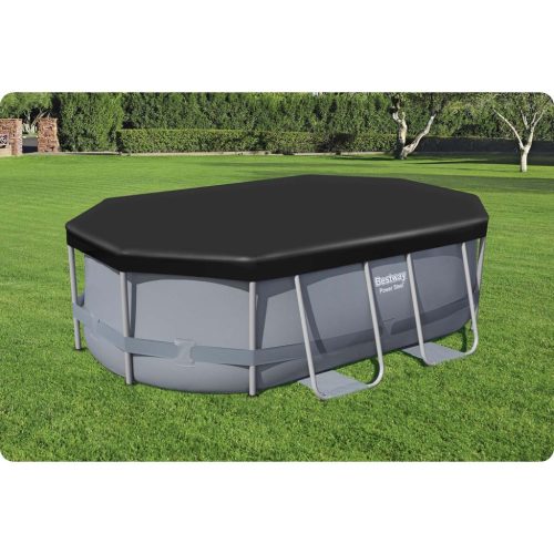 Fedő ovális vázas medencéhez 300 x 200 x 84 cm Bestway 58424
