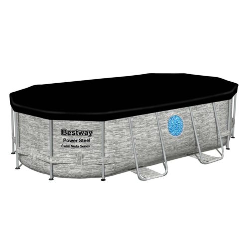 Fedő ovális vázas medencéhez 427 x 250 x 100 cm Bestway 58425