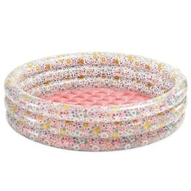   Felfújható medence, pancsoló, virágok, 86x25 cm, INTEX 58427