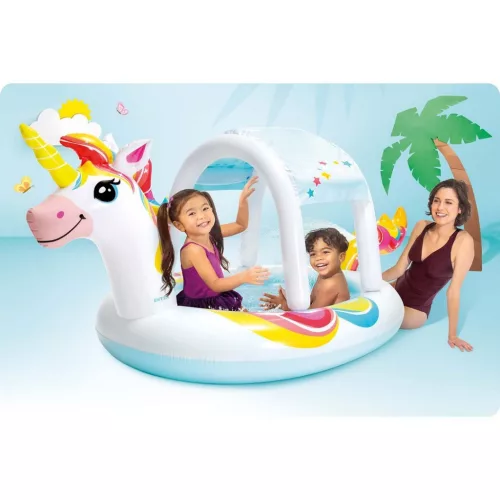 Zuhanytálca tetővel Unicorn 254 x 132 cm Intex 58435