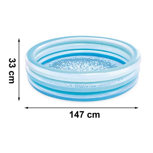 Felfújható medence, pancsoló, Mozaik, 147x33 cm, INTEX 58467
