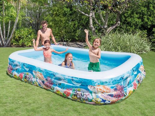 Rybki felfújható medence 305 x 183 x 56 cm INTEX 58485