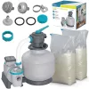 Homokszivattyú 11355 l/h + homok 50 kg Bestway
