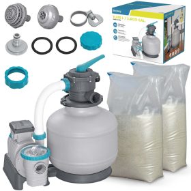 Homokszivattyú 11355 l/h + homok 50 kg Bestway