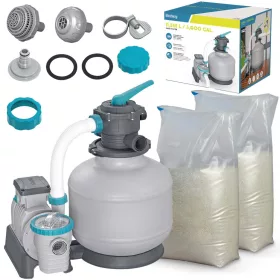 Homokszivattyú 11355 l/h + homok 50 kg Bestway
