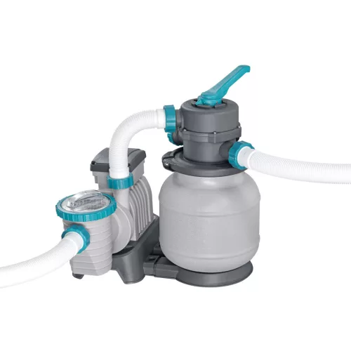 Bestway FlowClear homokszűrős szivattyú úszómedencékhez + többfunkciós tabletták, 6056 l/h - Bestway 58497