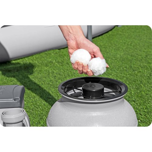 Bestway Flowclear homokszűrős szivattyú úszómedencékhez + szűrőgolyók, 6056 l/h - Bestway 58497