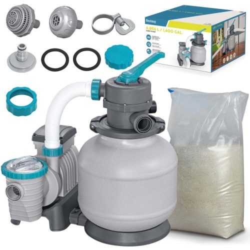 Homokszivattyú 6056 l/h Bestway 58497 + homok 25kg