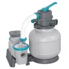Bestway Flowclear homokszűrős vízforgató rendszer időzítővel úszómedencékhez + szűrőgolyók, 8327l/h - Bestway 58499