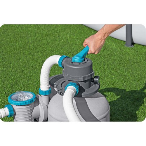 Bestway Flowclear homokszűrős vízforgató rendszer időzítővel úszómedencékhez + szűrőgolyók, 8327l/h - Bestway 58499