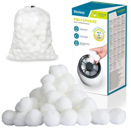 Bestway Flowclear homokszűrős szivattyú úszómedencékhez + szűrőgolyók, 3596l/h - Bestway 58515