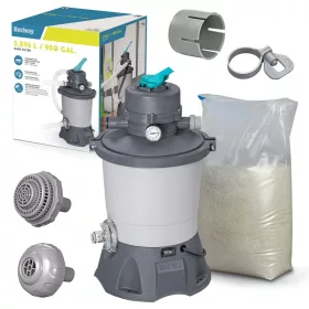 Homokszivattyú 3596 l/h + Homok 25kg Bestway