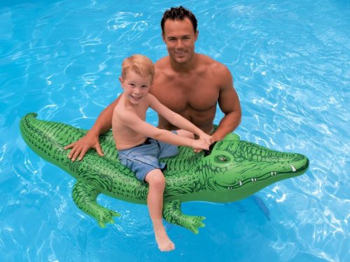Felfújható krokodil úszáshoz 168 x 86 cm INTEX 58546