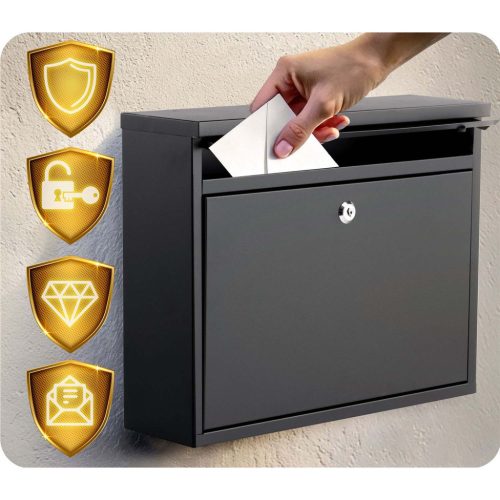 Postafiók 37,5x30,5x12 cm fekete HM-860