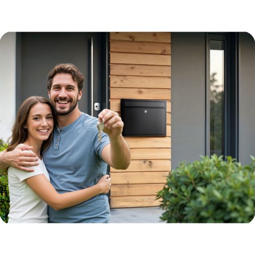 Postafiók 37,5x30,5x12 cm fekete HM-860