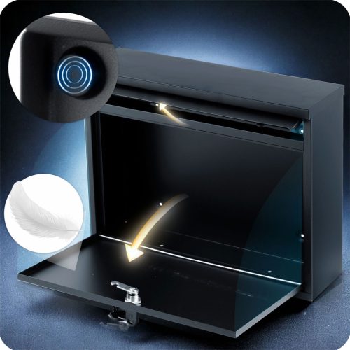 Postafiók 37,5x30,5x12 cm fekete HM-860