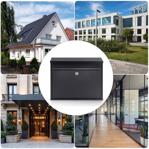 Postafiók 37,5x30,5x12 cm fekete HM-860
