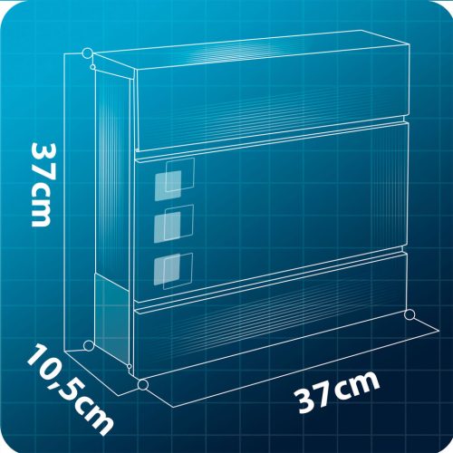 Postafiók 37x37x10,5 cm antracit HM-863