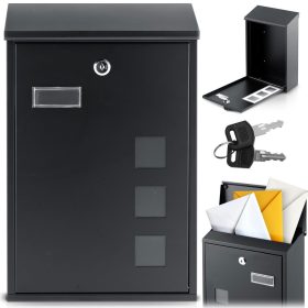 Postafiók 39x25,5x12 cm fekete HM-864
