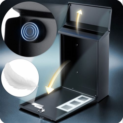 Postafiók 39x25,5x12 cm fekete HM-864