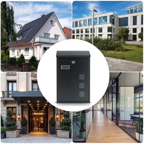 Postafiók 39x25,5x12 cm fekete HM-864