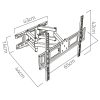 TV tartó 32-70 hüvelyk Humberg 45 kg