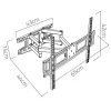 TV tartó 32-70 hüvelyk Humberg 45 kg