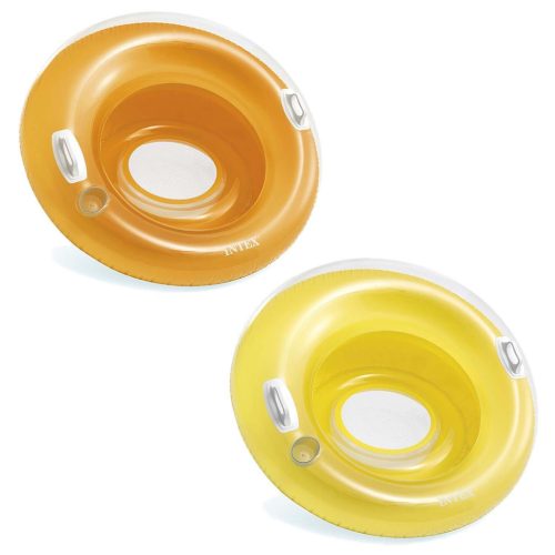 Felfújható fotel fogantyúkkal 119 cm INTEX 58883 narancs